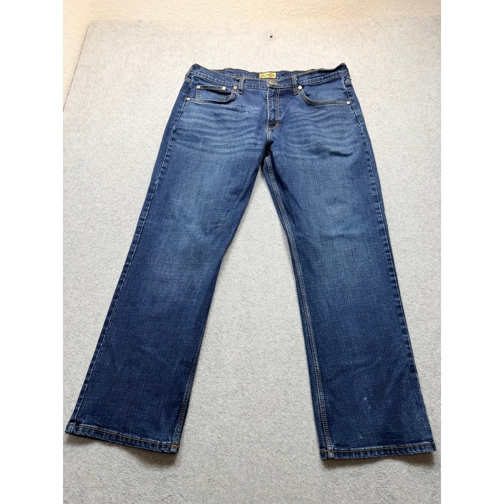 Wrangler 20X Mens Straight Leg Jeans Blue Medium Wash Denim Size 36x32